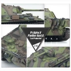 Trumpeter 13523 | Academy 1/35 German Panther Ausf. G Tank Scaled Plastic Model Kit 10 Trumpeter 13523 | Academy 1/35 German Panther Ausf. G Tank Scaled Plastic Model Kit -Mini Crafters Store ACA 13523 03 1200x800 1