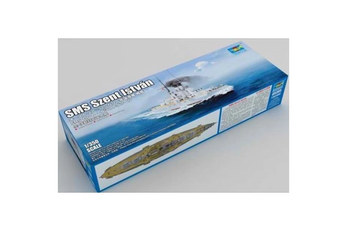 05365 | Trumpeter 1/350 SMS Szent Istvan Austro-Hungarian Tegetthoff-Class Dreadnought Battleship Scaled Plastic Model Kit 4 05365 | Trumpeter 1/350 SMS Szent Istvan Austro-Hungarian Tegetthoff-Class Dreadnought Battleship Scaled Plastic Model Kit - Image 2