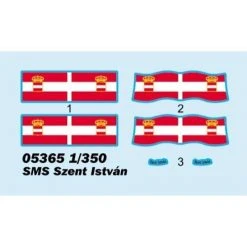 05365 | Trumpeter 1/350 SMS Szent Istvan Austro-Hungarian Tegetthoff-Class Dreadnought Battleship Scaled Plastic Model Kit 11 05365 | Trumpeter 1/350 SMS Szent Istvan Austro-Hungarian Tegetthoff-Class Dreadnought Battleship Scaled Plastic Model Kit -Mini Crafters Store TRO 05365 04 1200x800 1