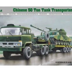 00201 | Trumpeter 1/35 Chinese 50 Ton Tank Transporter Truck Scaled Plastic Model Kit