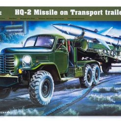 00205 | Trumpeter 1/35 HQ-2 Missile W/ Transport Trailer & Truck Scaled Plastic Model Kit