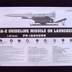 00206 | Trumpeter 1/35 SA-2 Guideline Missile On Launcher Scaled Plastic Model Kit -Mini Crafters Store TRU 00206 55 1200x800 1