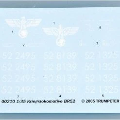 00210 | Trumpeter 1/35 Baureihe 52 Mit Steifrahmentender Locomotive Scaled Plastic Model Kit -Mini Crafters Store TRU 00210 53 1200x800 1