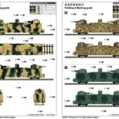00222 | Trumpeter 1/35 Soviet PL-37 Light Artillery Wagon Armoured Train Scaled Plastic Model Kit -Mini Crafters Store TRU 00222 57 1200x800 1