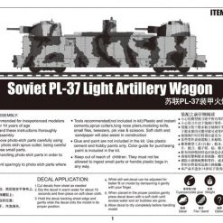 00222 | Trumpeter 1/35 Soviet PL-37 Light Artillery Wagon Armoured Train Scaled Plastic Model Kit -Mini Crafters Store TRU 00222 58 1200x800 1