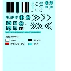 00323 | Trumpeter 1/35 British Challenger 2 (Iraq 2003) Main Battle Tank Scaled Plastic Model Kit -Mini Crafters Store TRU 00323 55 1200x800 1