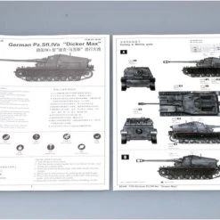 00348 | Trumpeter 1/35 German PZ.SFL.IVA Dicker Max Self-Propelled Gun Scaled Plastic Model Kit -Mini Crafters Store TRU 00348 59 1200x800 1
