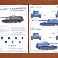00350 | Trumpeter 1/35 German 12.8cm Selbstfahrlafette L/61 Self-Propelled Scaled Plastic Model Kit -Mini Crafters Store TRU 00350 53 1200x800 1