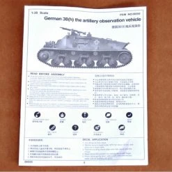 00355 | Trumpeter 1/35 German Artillery Observation 38h Vehicle Scaled Plastic Model Kit -Mini Crafters Store TRU 00355 56 1200x800 1