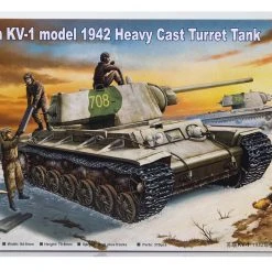00359 | Trumpeter 1/35 Russian 1942 KV-1 Heavy Cast Turret Tank Scaled Plastic Model Kit