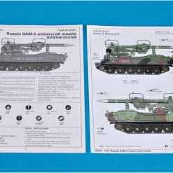 00361 | Trumpeter 1/35 Russian SAM-6 Anti-Aircraft Missile Scaled Plastic Model Kit -Mini Crafters Store TRU 00361 60 1200x800 1