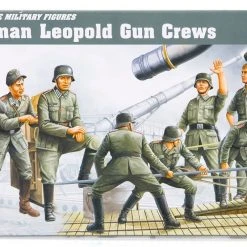 00406 | Trumpeter 1/35 German 280MM K5 (E) Leopold Railroad Gun Crews Scaled Plastic Kit