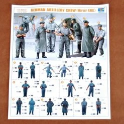 00409 | Trumpeter 1/35 German Artillery (Morser Karl) Crew Scaled Plastic Model Kit -Mini Crafters Store TRU 00409 55 1200x800 1