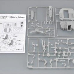 00417 | Trumpeter 1/35 US Vietnam CH-47 Chinook Crew Scaled Plastic Model Kit -Mini Crafters Store TRU 00417 53 1200x800 1