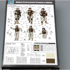 00424 | Trumpeter 1/35 Modern U.S. Army Armor Crewman & Infantry Scaled Plastic Model Kit -Mini Crafters Store TRU 00424 56 1200x800 1