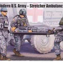 00430 | Trumpeter 1/35 Modern U.S. Army Stretcher Ambulance Team Scaled Plastic Model Kit