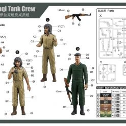 00439 | Trumpeter 1/35 Iraqi Tank Crew Scaled Plastic Model Kit -Mini Crafters Store TRU 00439 53 1200x800 1