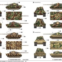 00910 | Trumpeter 1/16 German Sd.kfz.182 Tiger King 2 In 1 (Henschel Turret & Porsche Turret) Tank Scaled Plastic Model Kit -Mini Crafters Store TRU 00910 4 1200x800 1