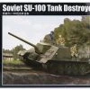 00915 | Trumpeter 1/16 Soviet SU-100 Tank Destroyer Scaled Plastic Model Kit -Mini Crafters Store TRU 00915 00 1200x800 1