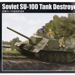 00915 | Trumpeter 1/16 Soviet SU-100 Tank Destroyer Scaled Plastic Model Kit