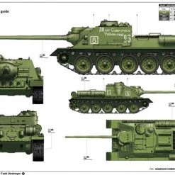 00915 | Trumpeter 1/16 Soviet SU-100 Tank Destroyer Scaled Plastic Model Kit -Mini Crafters Store TRU 00915 54 1200x800 1