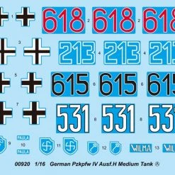 00920 | Trumpeter 1/16 German Pzkpfw IV Ausf.H Medium Tank Scaled Plastic Model Kit -Mini Crafters Store TRU 00920 02 1200x800 1