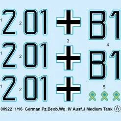 00922 | Trumpeter 1/16 German Pz.Beob.Wg.IV Ausf.J Tank Scaled Plastic Model Kit -Mini Crafters Store TRU 00922 53 1200x800 1