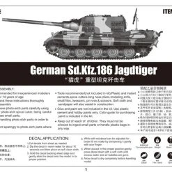 00923 | Trumpeter 1/16 German Sd.Kfz.186 Jagdtiger Tank Scaled Plastic Model Kit -Mini Crafters Store TRU 00923 05 1200x800 1