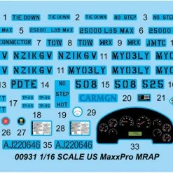 00931 | Trumpeter 1/16 U.S. MaxxPro MRAP Scaled Plastic Model Kit -Mini Crafters Store TRU 00931 53 1200x800 1