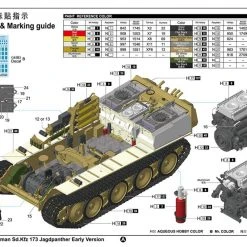 00934 | Trumpeter 1/16 German Sd.Kfz 173 Jagdpanther Early Version Scaled Plastic Model Kit 15 00934 | Trumpeter 1/16 German Sd.Kfz 173 Jagdpanther Early Version Scaled Plastic Model Kit -Mini Crafters Store TRU 00934 5 1200x800 1