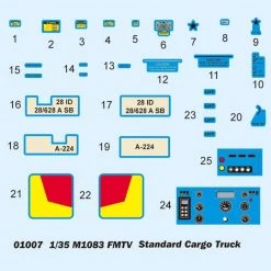 01007 | Trumpeter 1/35 M1083 Standard Cargo Truck Scaled Plastic Model Kit -Mini Crafters Store TRU 01007 53 1200x800 1