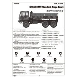 01007 | Trumpeter 1/35 M1083 Standard Cargo Truck Scaled Plastic Model Kit -Mini Crafters Store TRU 01007 56 1200x800 1