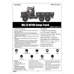 01011 | Trumpeter 1/35 U.S. MK.23 MTVR Truck Scaled Plastic Model Kit -Mini Crafters Store TRU 01011 54 1200x800 1