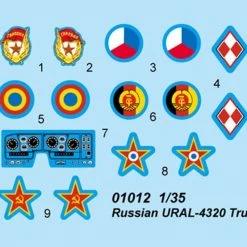 01012 | Trumpeter 1/35 Russian 6x6 URAL-4320 Truck Scaled Plastic Model Kit -Mini Crafters Store TRU 01012 53 1200x800 1