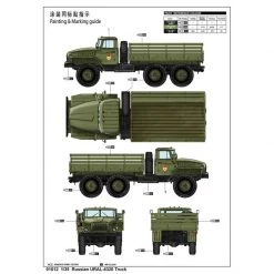 01012 | Trumpeter 1/35 Russian 6x6 URAL-4320 Truck Scaled Plastic Model Kit -Mini Crafters Store TRU 01012 56 1200x800 1