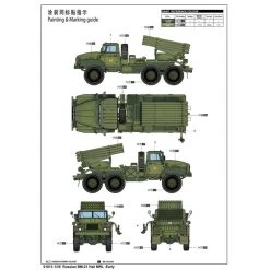 01013 | Trumpeter 1/35 Russian BM-21 Grad Multiple Rocket Launcher Truck Scaled Plastic Model Kit -Mini Crafters Store TRU 01013 54 1200x800 1