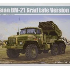 01014 | Trumpeter 1/35 Russian BM-21 Grad Multiple Rocket Launcher Truck (Late Version) Scaled Plastic Model Kit