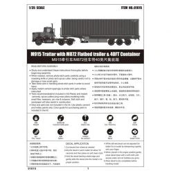 01015 | Trumpeter 1/35 M915 Truck Scaled Plastic Model Kit -Mini Crafters Store TRU 01015 55 1200x800 1