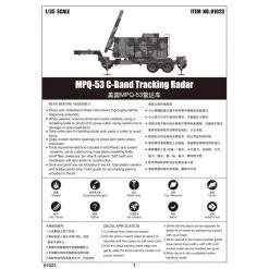 01023 | Trumpeter 1/35 MPQ-52 C-Band Tracking Radar Trailer Scaled Plastic Model Kit -Mini Crafters Store TRU 01023 53 1200x800 1