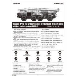 01025 | Trumpeter 1/35 Russian 9P113 TEL W/ 9M21 Of 9K52 Luna-M Short Range Artillery Truck Scaled Plastic Model Kit -Mini Crafters Store TRU 01025 68 1200x800 1