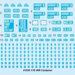 01030 | Trumpeter 1/35 40ft Shipping Container Scaled Plastic Model Kit -Mini Crafters Store TRU 01030 52 1200x800 1