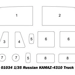 01034 | Trumpeter 1/35 Russian KAMAZ-4310 Truck Scaled Plastic Model Kit -Mini Crafters Store TRU 01034 53 1200x800 1