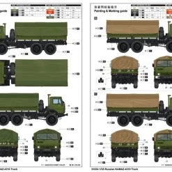 01034 | Trumpeter 1/35 Russian KAMAZ-4310 Truck Scaled Plastic Model Kit -Mini Crafters Store TRU 01034 56 1200x800 1