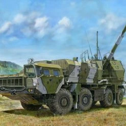 01036 | Trumpeter 1/35 Russian 130mm Coastal Defense Gun A-222 Bereg Artillery Truck Scaled Plastic Model Kit -Mini Crafters Store TRU 01036 51 1200x800 1