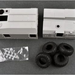 01036 | Trumpeter 1/35 Russian 130mm Coastal Defense Gun A-222 Bereg Artillery Truck Scaled Plastic Model Kit -Mini Crafters Store TRU 01036 58 1200x800 1