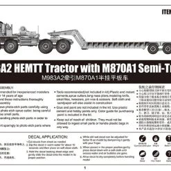 01055 | Trumpeter 1/35 M983A2 HEMTT W/ M870A1 Semi-Trailer Truck Scaled Plastic Model Kit -Mini Crafters Store TRU 01055 06 1200x800 1