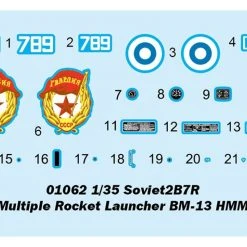 01062 | Trumpeter 1/35 Soviet BM-13 HMM 2B7R Multiple Rocket Launcher Truck Scaled Plastic Model Kit -Mini Crafters Store TRU 01062 03 1200x800 1