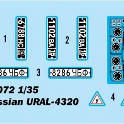 01072 | Trumpeter 1/35 Russian URAL-4320 Military Truck Scaled Plastic Model Kit 18 01072 | Trumpeter 1/35 Russian URAL-4320 Military Truck Scaled Plastic Model Kit -Mini Crafters Store TRU 01072 02 1200x800 1
