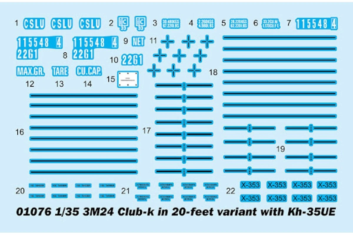 01076 | Trumpeter 1/35 3M24 Club-K In 20 Feet Variant With KH-35UE Scaled Plastic Model Kit 7 01076 | Trumpeter 1/35 3M24 Club-K In 20 Feet Variant With KH-35UE Scaled Plastic Model Kit - Image 5