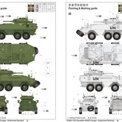 01504 | Trumpeter 1/35 Canadian Cougar AVGP (Improved Version) Armoured Vehical Scaled Plastic Model Kit -Mini Crafters Store TRU 01504 03 1200x800 1